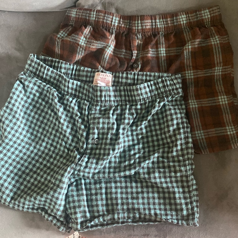 Two cute sleep short / boxer trend shots